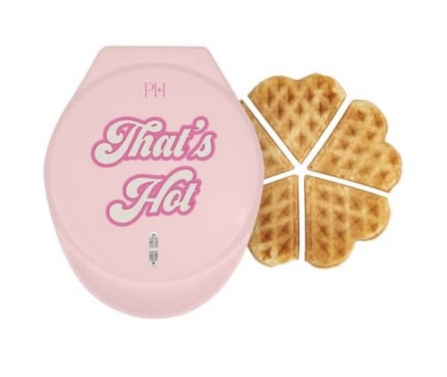 Heart waffle maker makes - waffle,